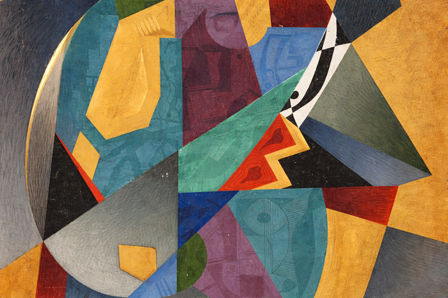 Gilded Abstraction — American Mixed Media (1930s)