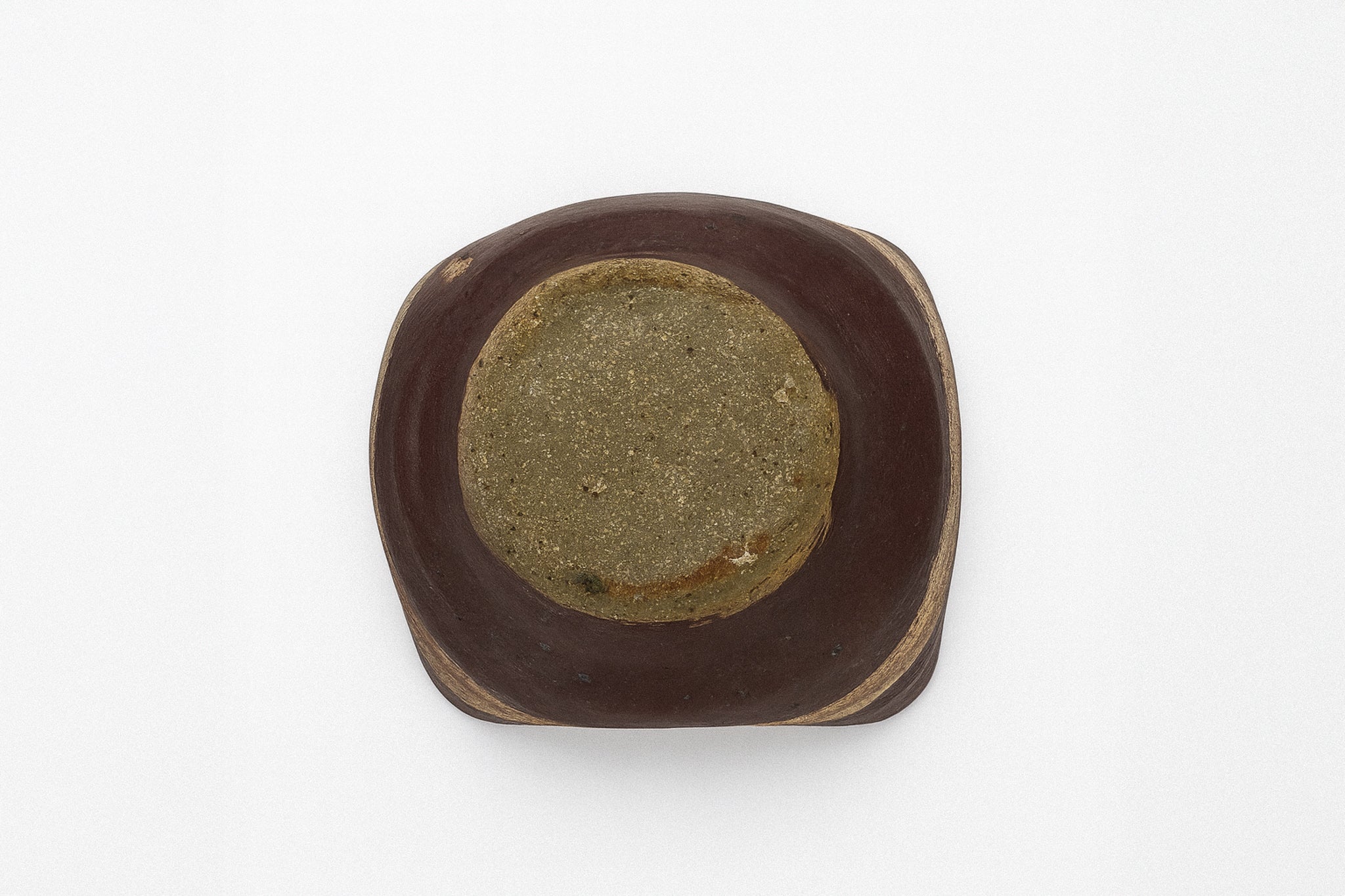 Umber Sculpted Pot (1980s)