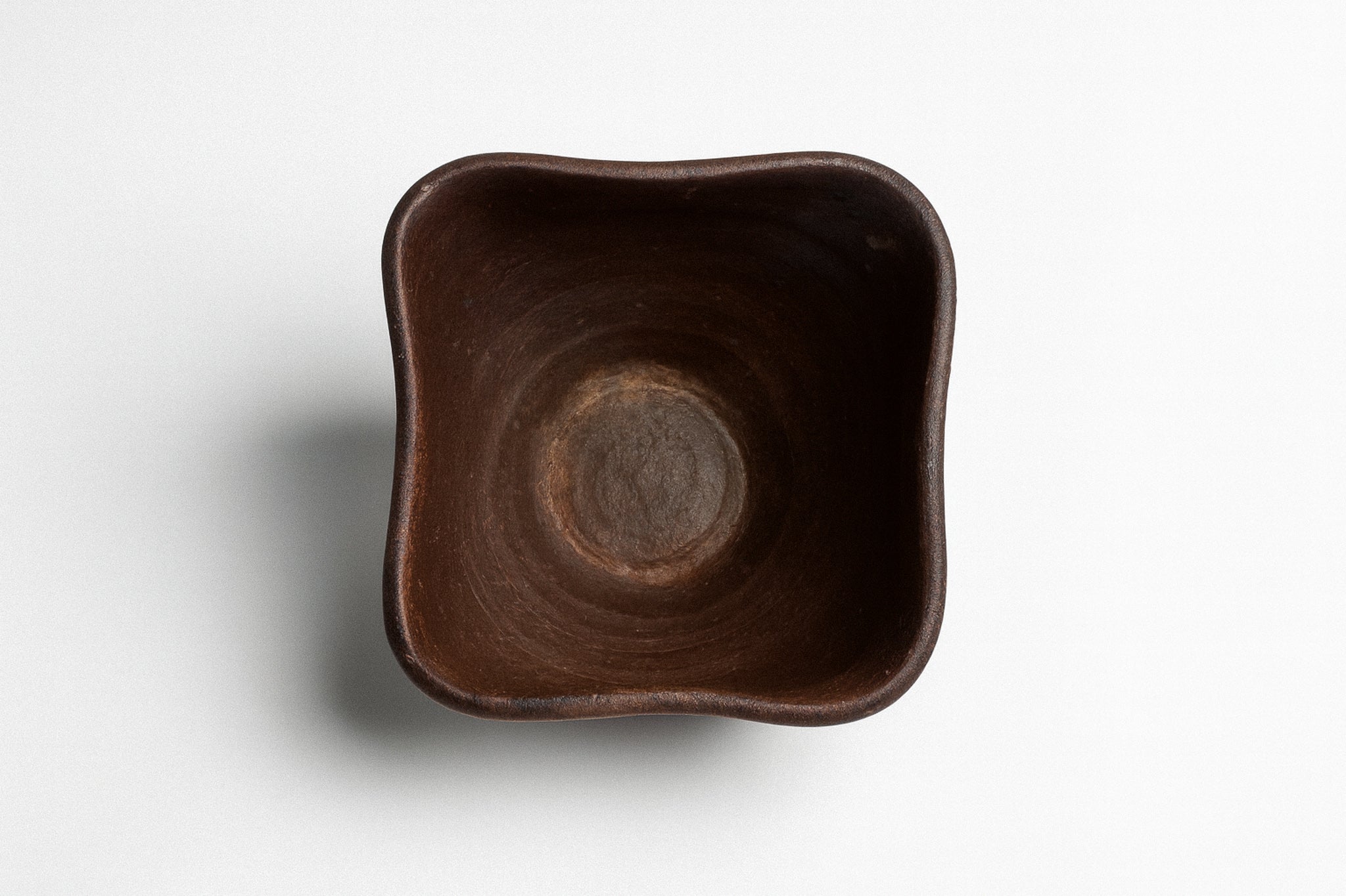 Umber Sculpted Pot (1980s)