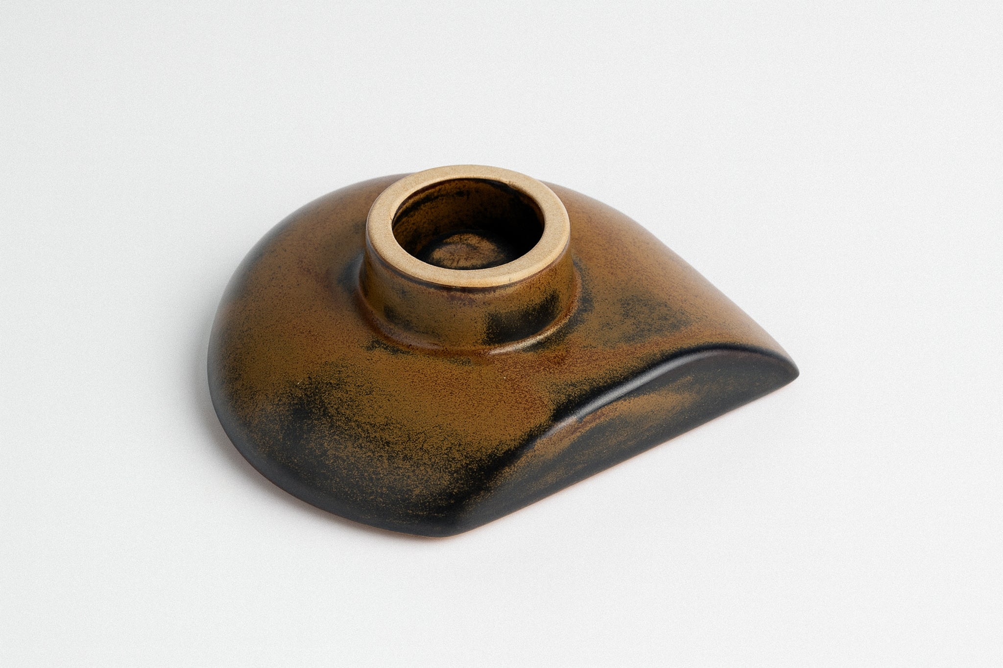 Contoured Sculptural Candleholder (1980s)