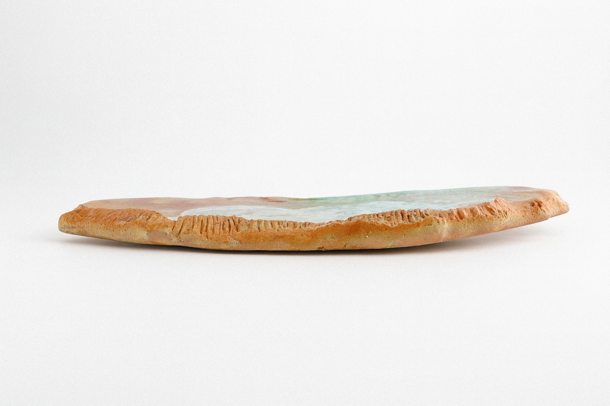 Raku Sorelo Platter — Tony Evans (1970s)