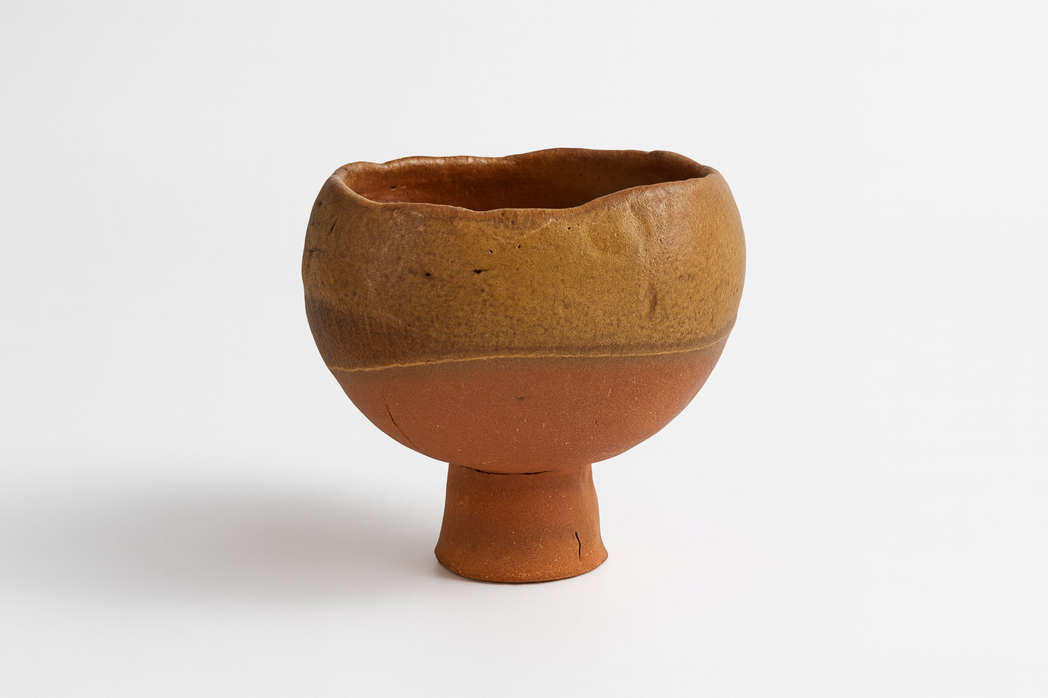Mustard Pedestal Bowl (1960s)