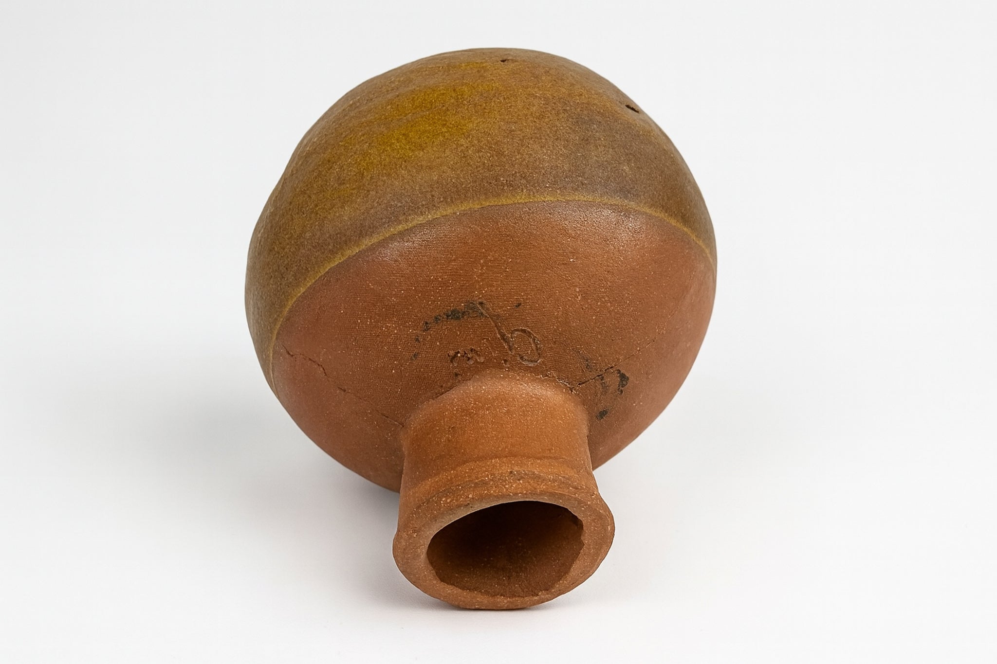 Mustard Pedestal Bowl (1960s)