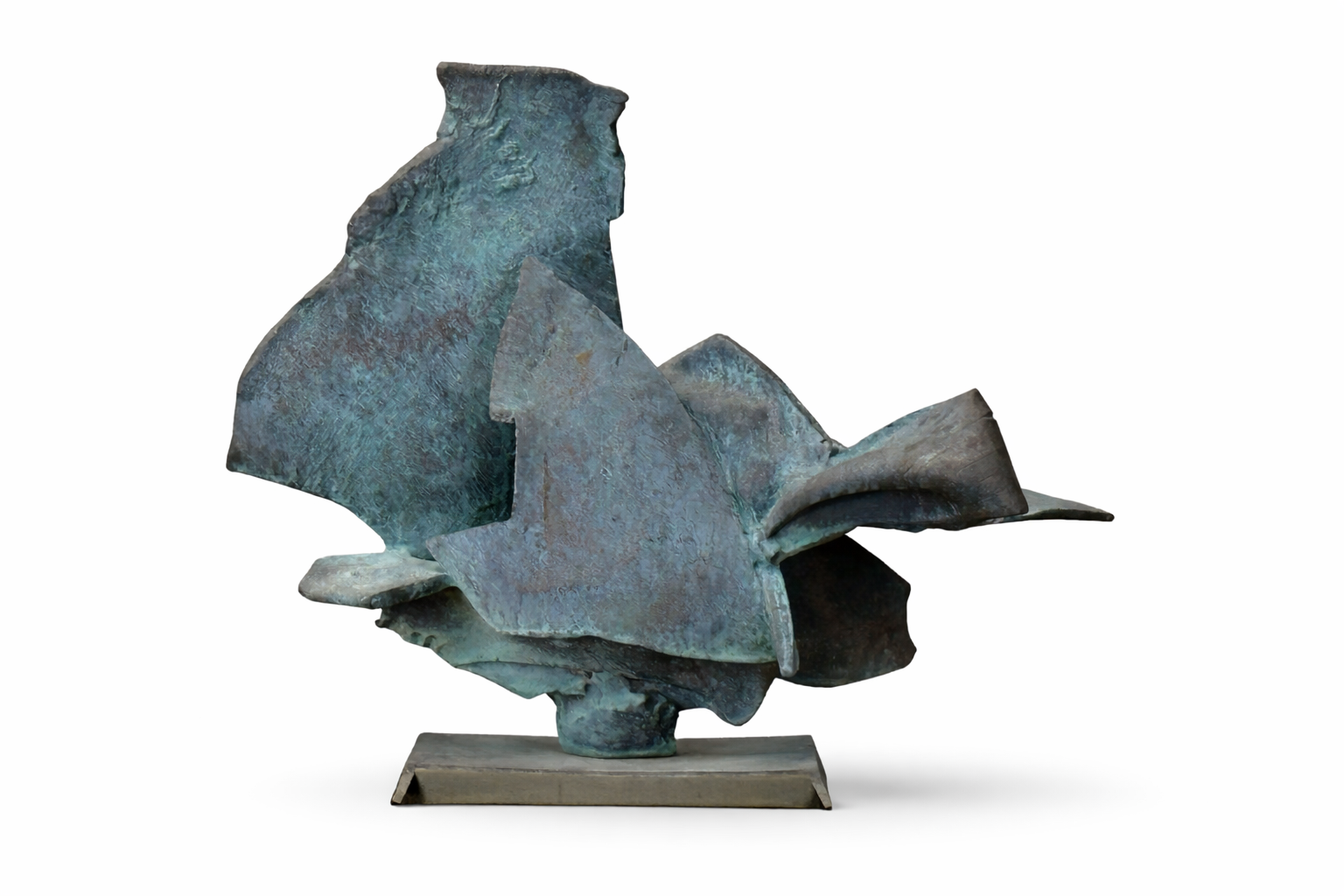 Bronze Sculpture — Abstract (1980s)